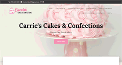 Desktop Screenshot of carriescakesvb.com
